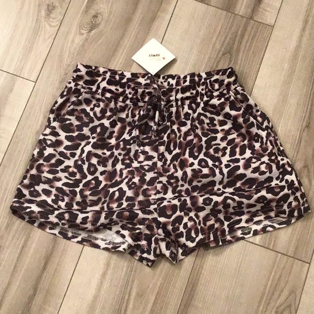 New Leopard Print Lounge-PJ Shorts - Medium